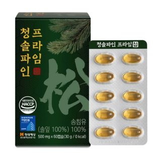 맘픽 청솔파인 프라임 송침유 500mgx60캡슐